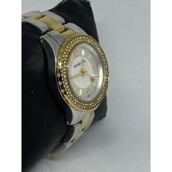 Michael Kors MK5584 Women's Two Tone Bracelet Analog Dial Quartz Watch MP727 - Picture 5 of 12